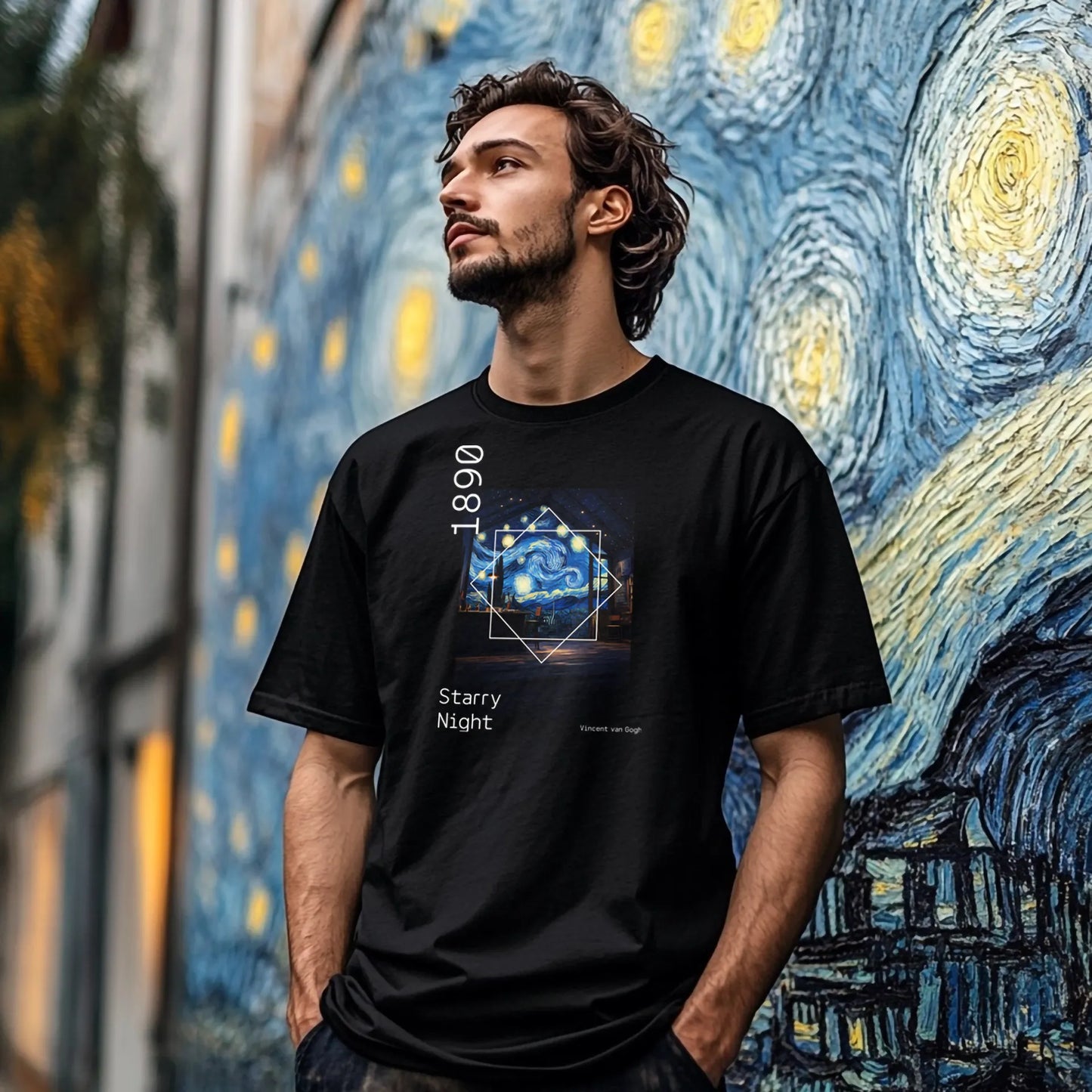 Starry Night 1890 | Vincent van Gogh | Short-Sleeve Unisex T-Shirt